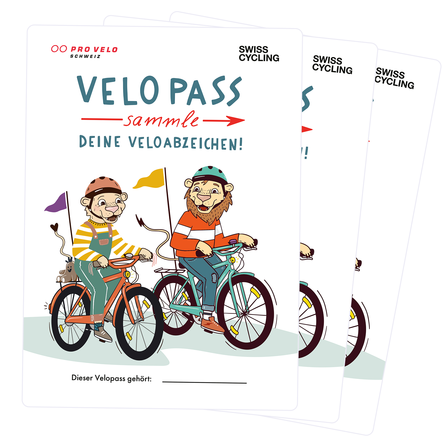 Children and parents cycling together through a park