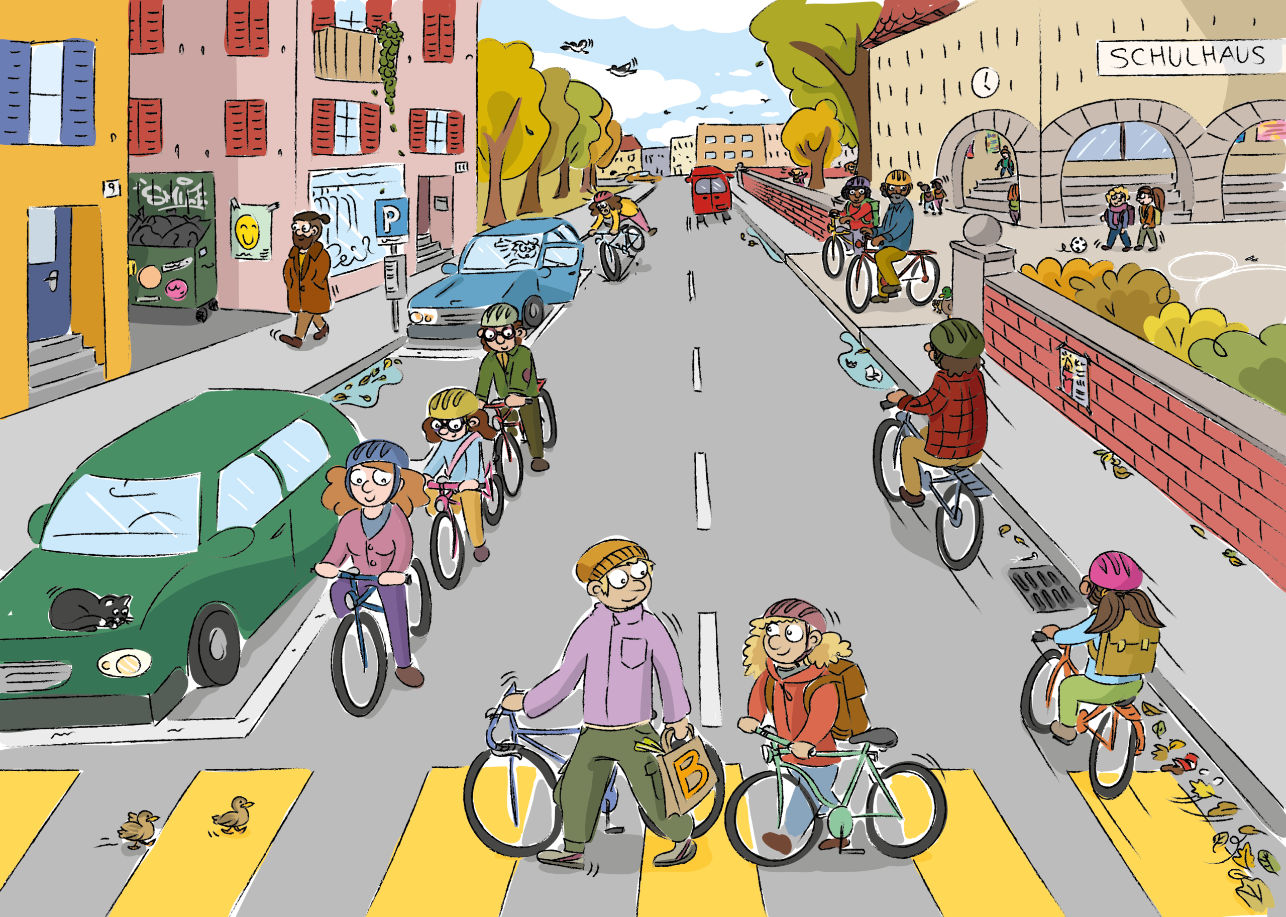 Prime uscite su una strada di quartiere